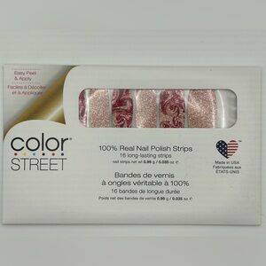 Color Street Glittery Pink Nail Strips